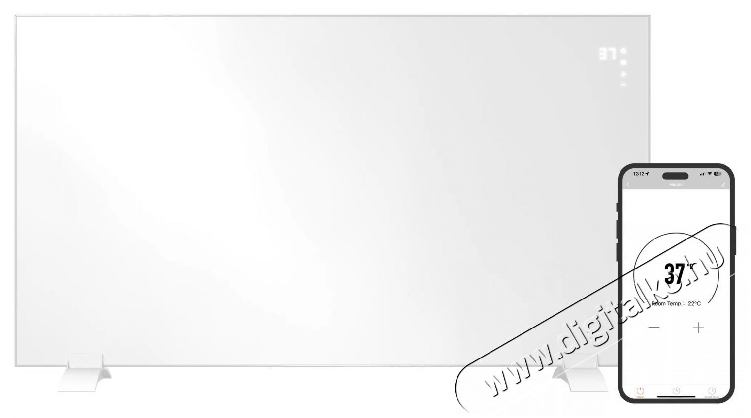 Siguro HP-M450W Solis Heat Infra Wi-Fi H&aacute;ztart&aacute;s / Otthon / K&uuml;lt&eacute;r - Fűt&eacute;s - Fali fűtőtest - 530035