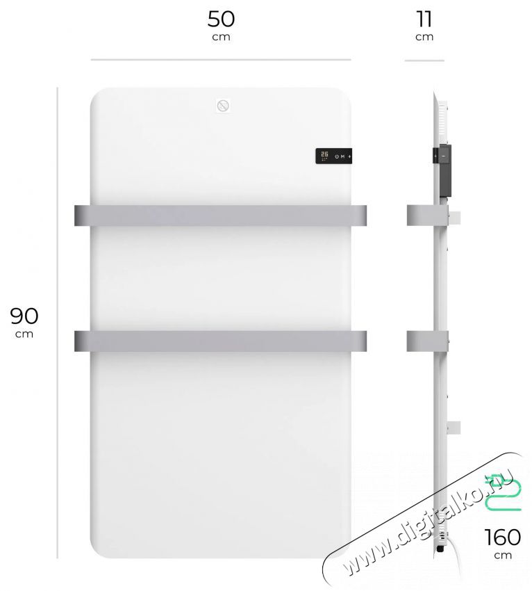 Siguro HP-T500W Towel Dry Wi-Fi H&aacute;ztart&aacute;s / Otthon / K&uuml;lt&eacute;r - Fűt&eacute;s - Hősug&aacute;rz&oacute; / fűtőtest - 530041