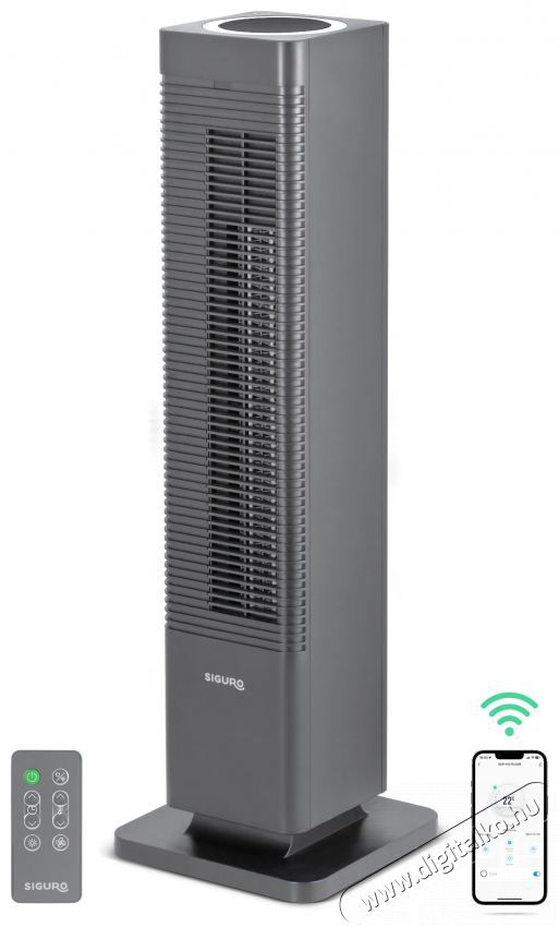 Siguro HS-R450Y Reindeer Hot & Cool, WiFi H&aacute;ztart&aacute;s / Otthon / K&uuml;lt&eacute;r - Fűt&eacute;s - Fűtőventil&aacute;toros hősug&aacute;rz&oacute; - 530042