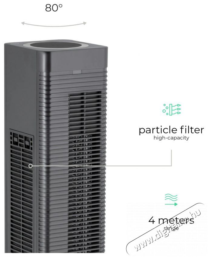 Siguro HS-R450Y Reindeer Hot & Cool, WiFi H&aacute;ztart&aacute;s / Otthon / K&uuml;lt&eacute;r - Fűt&eacute;s - Fűtőventil&aacute;toros hősug&aacute;rz&oacute; - 530042