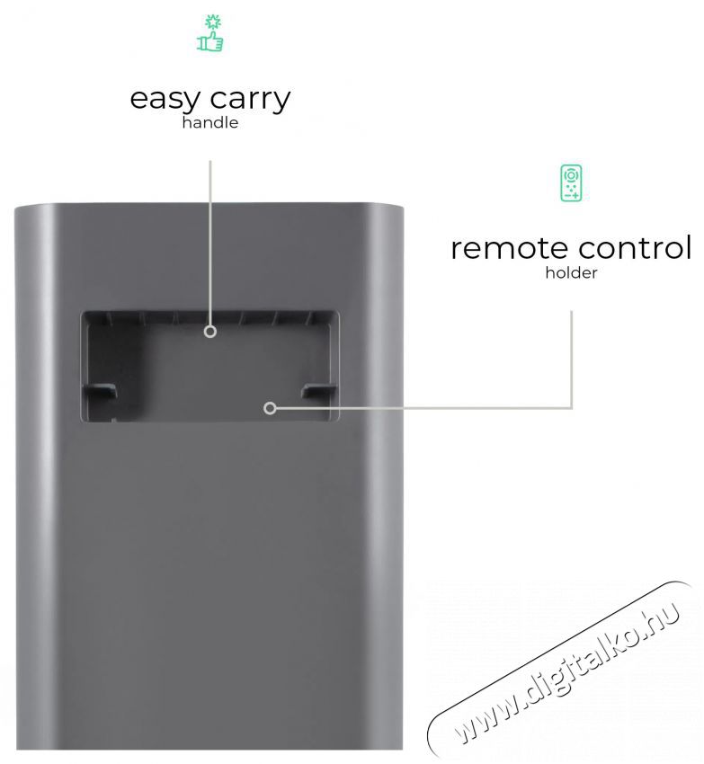 Siguro HS-R450Y Reindeer Hot & Cool, WiFi H&aacute;ztart&aacute;s / Otthon / K&uuml;lt&eacute;r - Fűt&eacute;s - Fűtőventil&aacute;toros hősug&aacute;rz&oacute; - 530042