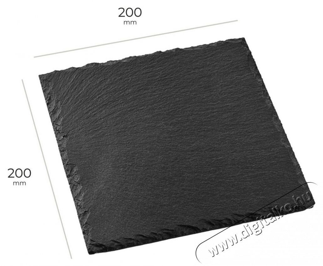 Siguro Slate Pala lap 20x20 cm, fekete Konyhai term&eacute;kek - Egy&eacute;b / Konyhai kieg&eacute;sz&iacute;tő - 528006