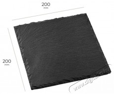Siguro Slate Pala lap 20x20 cm, fekete Konyhai term&eacute;kek - Egy&eacute;b / Konyhai kieg&eacute;sz&iacute;tő - 528006