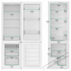 Siguro BF-E251W Hűtőszekr&eacute;ny Konyhai term&eacute;kek - Hűtő, fagyaszt&oacute; (szabadon&aacute;ll&oacute;) - Alulfagyaszt&oacute;s kombin&aacute;lt hűtő - 531206