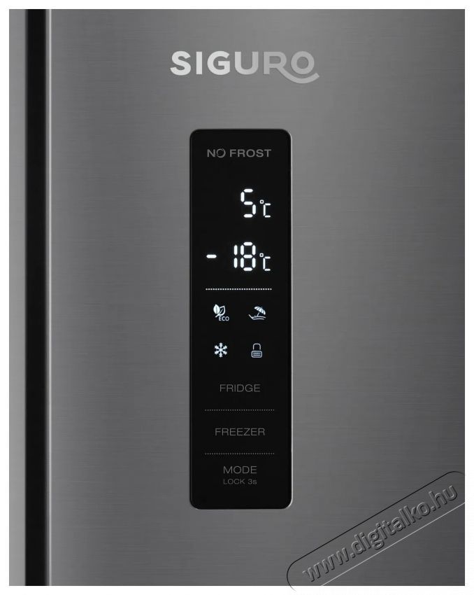 Siguro Lunora E252S Side by Side Hűtőszekr&eacute;ny Konyhai term&eacute;kek - Hűtő, fagyaszt&oacute; (szabadon&aacute;ll&oacute;) - Alulfagyaszt&oacute;s kombin&aacute;lt hűtő - 531265