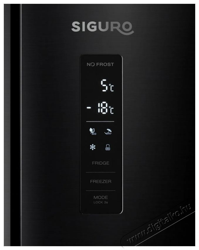 Siguro Lunora E252Y Side by Side Hűtőszekr&eacute;ny Konyhai term&eacute;kek - Hűtő, fagyaszt&oacute; (szabadon&aacute;ll&oacute;) - Alulfagyaszt&oacute;s kombin&aacute;lt hűtő - 531266