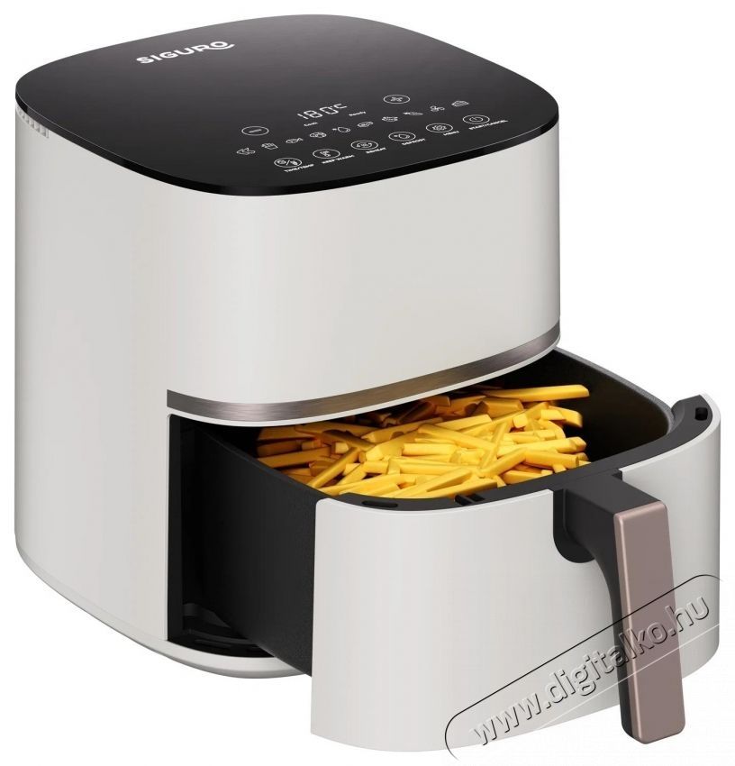 Siguro AF-S500BE Air Fry Crisp Konyhai term&eacute;kek - Konyhai kisg&eacute;p (s&uuml;t&eacute;s / főz&eacute;s / hűt&eacute;s / &eacute;telk&eacute;sz&iacute;t&eacute;s) - Olajs&uuml;tő - 537995