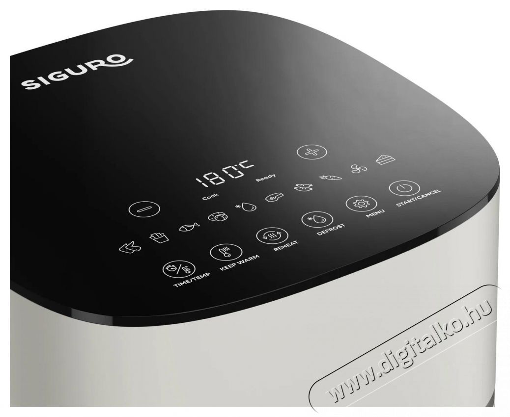 Siguro AF-S500BE Air Fry Crisp Konyhai term&eacute;kek - Konyhai kisg&eacute;p (s&uuml;t&eacute;s / főz&eacute;s / hűt&eacute;s / &eacute;telk&eacute;sz&iacute;t&eacute;s) - Olajs&uuml;tő - 537995