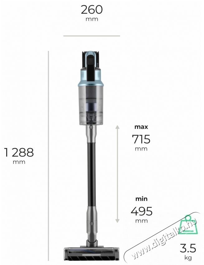Siguro BLDC VT-P700L Turbo Vac Star Pro Max &Aacute;ll&oacute; porsz&iacute;v&oacute; H&aacute;ztart&aacute;s / Otthon / K&uuml;lt&eacute;r - Porsz&iacute;v&oacute; / takar&iacute;t&oacute;g&eacute;p - K&eacute;zi / &aacute;ll&oacute; porsz&iacute;v&oacute; - 540668
