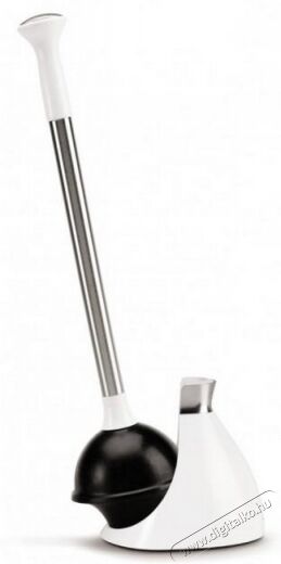 SimpleHuman BT1085 cseppmentes wc pumpa rozsdamentes ac&eacute;l ny&eacute;llel - feh&eacute;r H&aacute;ztart&aacute;s / Otthon / K&uuml;lt&eacute;r - F&uuml;rdőszoba / wc - Wc kefe / pumpa - 300500
