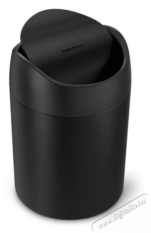 SimpleHuman CW2100 1.5 literes mini billenős szemetes, matt fekete H&aacute;ztart&aacute;s / Otthon / K&uuml;lt&eacute;r - Lak&aacute;sfelszerel&eacute;s - Szemetes - 494126