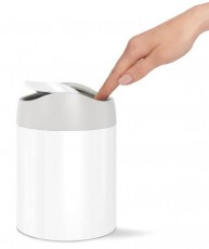 SimpleHuman CW2079 1.5 literes asztali szemetes - feh&eacute;r H&aacute;ztart&aacute;s / Otthon / K&uuml;lt&eacute;r - Lak&aacute;sfelszerel&eacute;s - Szemetes - 364562