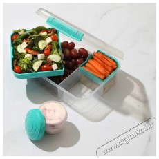 Sistema To Go &Eacute;telt&aacute;rol&oacute; doboz + joghurt tart&oacute;, 1,65 l, 3 rekeszes, mentaz&ouml;ld Konyhai term&eacute;kek - Ed&eacute;ny - &Eacute;telt&aacute;rol&oacute; - 530090