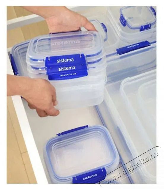 Sistema 2.2L Rectangle Klip It Plus (4) Konyhai term&eacute;kek - Ed&eacute;ny - &Eacute;telt&aacute;rol&oacute; - 530077