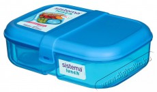 Sistema H&aacute;romrekeszes &eacute;telt&aacute;rol&oacute; doboz + joghurt tart&oacute;, 1,1 l, k&eacute;k Konyhai term&eacute;kek - Ed&eacute;ny - &Eacute;telt&aacute;rol&oacute; - 530081