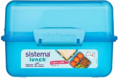 Sistema K&eacute;trekeszes &eacute;telt&aacute;rol&oacute; doboz, 1,4 l, k&eacute;k Konyhai term&eacute;kek - Ed&eacute;ny - &Eacute;telt&aacute;rol&oacute; - 530085