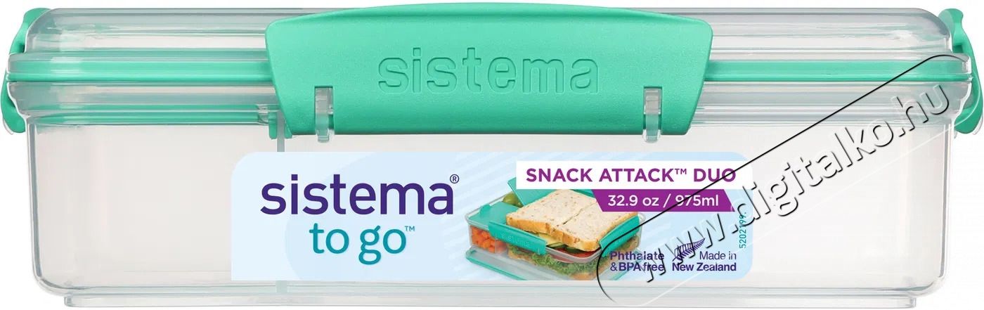 Sistema Snack Attack Duo 0,975 l Konyhai term&eacute;kek - Ed&eacute;ny - &Eacute;telt&aacute;rol&oacute; - 530088