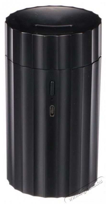 SIXTOL Sixtol Car Flame Aut&oacute;s aroma diff&uacute;zor, italtart&oacute;ba, 100 ml, USB-C, fekete Fot&oacute;-Vide&oacute; kieg&eacute;sz&iacute;tők - F&eacute;nyterelő - Diff&uacute;zor - 526091
