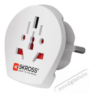 Skross WORLDTOEU 1.500211-E EU adapter csatlakoz&oacute;aljzat H&aacute;ztart&aacute;s / Otthon / K&uuml;lt&eacute;r - Vil&aacute;g&iacute;t&aacute;s / elektromoss&aacute;g - H&aacute;l&oacute;zati eloszt&oacute; / hosszabb&iacute;t&oacute; / adapter - 387680