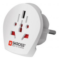 Skross WORLDTOEU 1.500211-E EU adapter csatlakoz&oacute;aljzat H&aacute;ztart&aacute;s / Otthon / K&uuml;lt&eacute;r - Vil&aacute;g&iacute;t&aacute;s / elektromoss&aacute;g - H&aacute;l&oacute;zati eloszt&oacute; / hosszabb&iacute;t&oacute; / adapter - 387680
