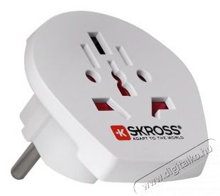 Skross WORLDTOEU 1.500211-E EU adapter csatlakoz&oacute;aljzat H&aacute;ztart&aacute;s / Otthon / K&uuml;lt&eacute;r - Vil&aacute;g&iacute;t&aacute;s / elektromoss&aacute;g - H&aacute;l&oacute;zati eloszt&oacute; / hosszabb&iacute;t&oacute; / adapter - 387680