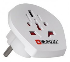 Skross WORLDTOEU 1.500211-E EU adapter csatlakoz&oacute;aljzat H&aacute;ztart&aacute;s / Otthon / K&uuml;lt&eacute;r - Vil&aacute;g&iacute;t&aacute;s / elektromoss&aacute;g - H&aacute;l&oacute;zati eloszt&oacute; / hosszabb&iacute;t&oacute; / adapter - 387680
