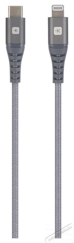 Skross USBC-TO-LIGHT-120-STEEL-1 1,2m Type-C/Lightning adat- &eacute;s t&ouml;ltők&aacute;bel Mobil / Kommunik&aacute;ci&oacute; / Smart - Mobiltelefon kieg&eacute;sz&iacute;tő / tok - K&aacute;bel / &aacute;talak&iacute;t&oacute; - 455087