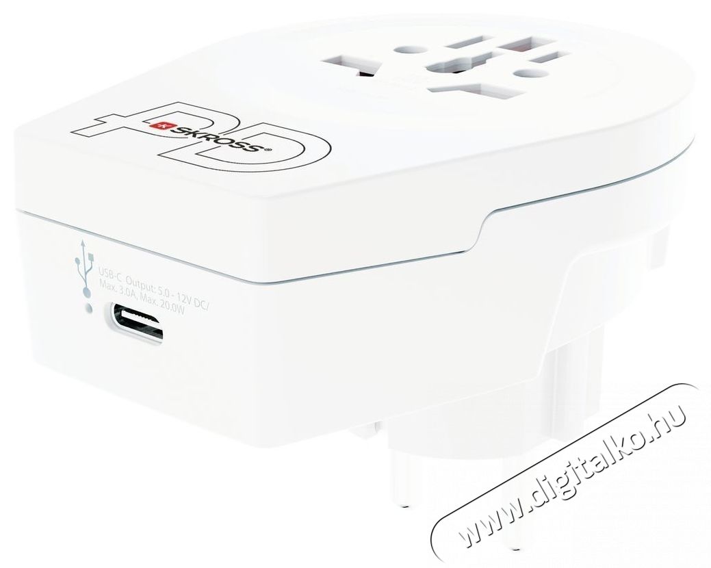 Skross 1.500290 Utaz&oacute; Adapter Tv kieg&eacute;sz&iacute;tők - Fali tart&oacute; / konzol - Kieg&eacute;sz&iacute;tő / adapter - 496630