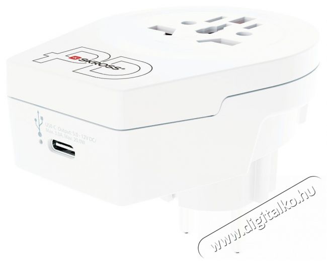Skross 1.500290 Utaz&oacute; Adapter Tv kieg&eacute;sz&iacute;tők - Fali tart&oacute; / konzol - Kieg&eacute;sz&iacute;tő / adapter - 496630