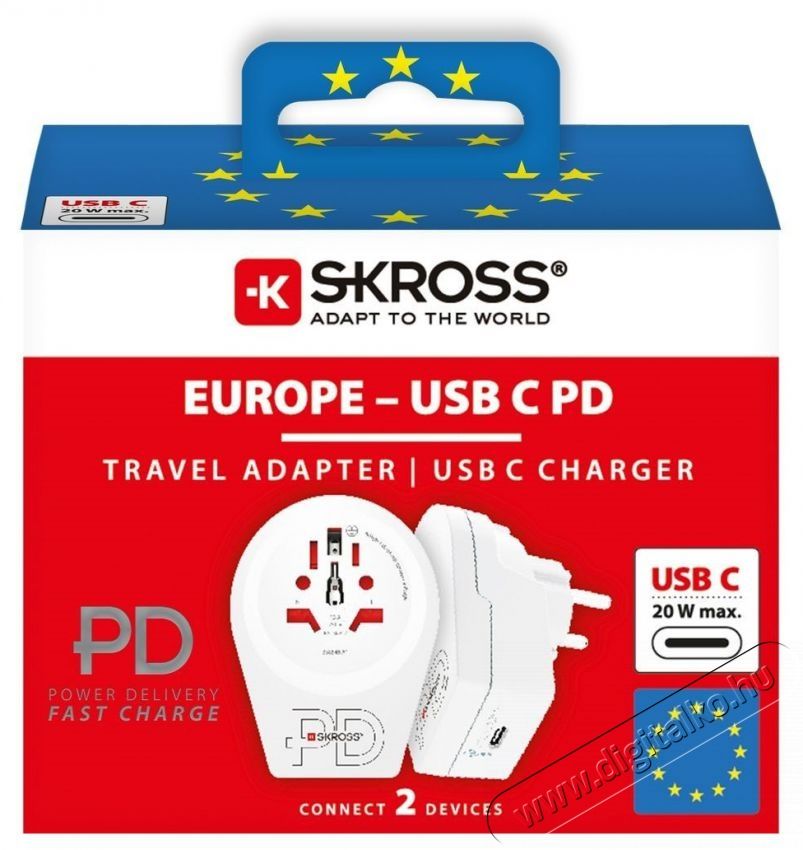 Skross 1.500290 Utaz&oacute; Adapter Tv kieg&eacute;sz&iacute;tők - Fali tart&oacute; / konzol - Kieg&eacute;sz&iacute;tő / adapter - 496630