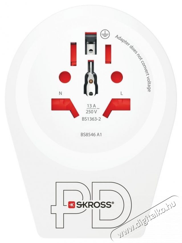Skross 1.500290 Utaz&oacute; Adapter Tv kieg&eacute;sz&iacute;tők - Fali tart&oacute; / konzol - Kieg&eacute;sz&iacute;tő / adapter - 496630