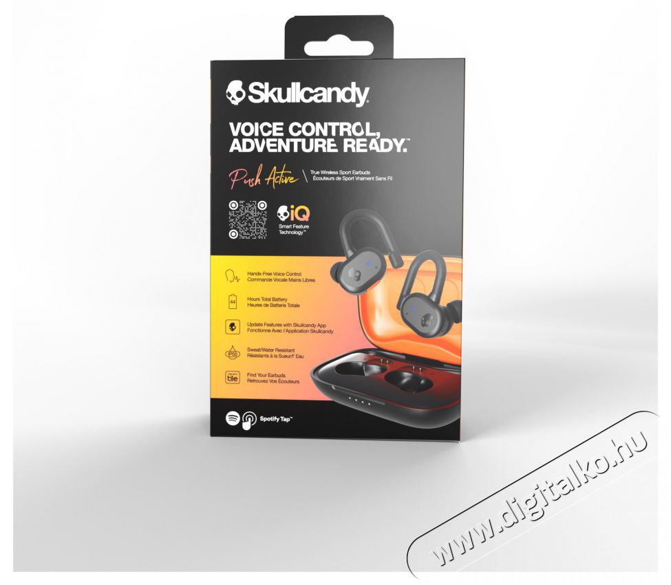 Skullcandy Push Active True Wireless In-Ear fekete/narancssz&iacute;n Audio-Video / Hifi / Multim&eacute;dia - F&uuml;l &eacute;s Fejhallgat&oacute;k - F&uuml;lhallgat&oacute; - 530092
