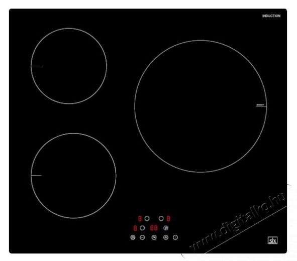 SLX 5IF-3SB indukci&oacute;s főzőlap Konyhai term&eacute;kek - S&uuml;tő-főzőlap, tűzhely (be&eacute;p&iacute;thető) - Indukci&oacute;s főzőlap (be&eacute;p&iacute;thető) - 526734