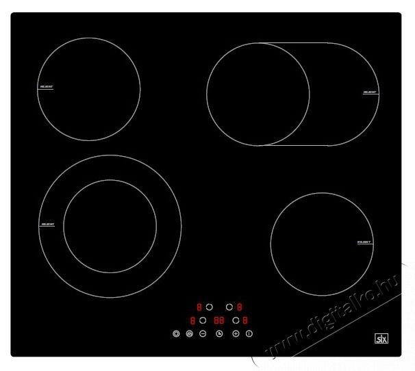 SLX 5VF-44S ker&aacute;mia főzőlap Konyhai term&eacute;kek - S&uuml;tő-főzőlap, tűzhely (be&eacute;p&iacute;thető) - Indukci&oacute;s főzőlap (be&eacute;p&iacute;thető) - 526730