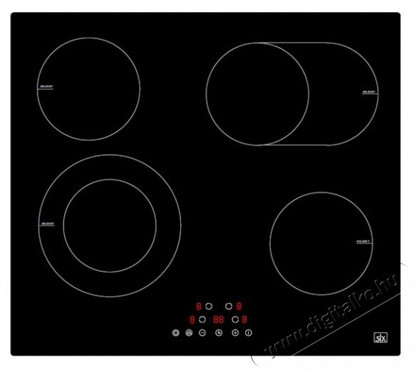 SLX 5VF-44S ker&aacute;mia főzőlap Konyhai term&eacute;kek - S&uuml;tő-főzőlap, tűzhely (be&eacute;p&iacute;thető) - Indukci&oacute;s főzőlap (be&eacute;p&iacute;thető) - 526730