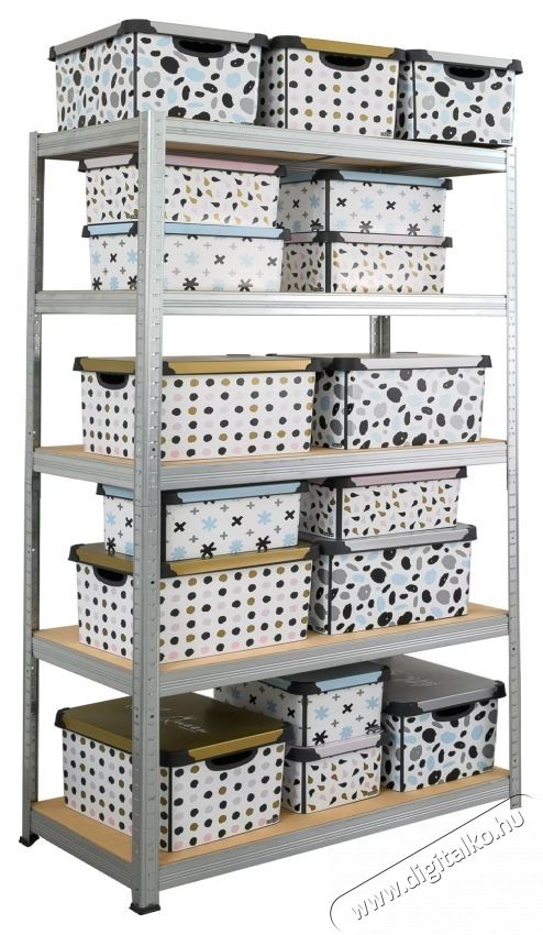 SmartStorage 9543175 Salg&oacute; polc, 180 x 120 x 30cm, 5 polc, 175kg/polc H&aacute;ztart&aacute;s / Otthon / K&uuml;lt&eacute;r - Szersz&aacute;m - Kieg&eacute;sz&iacute;tő, tartoz&eacute;k - 535714