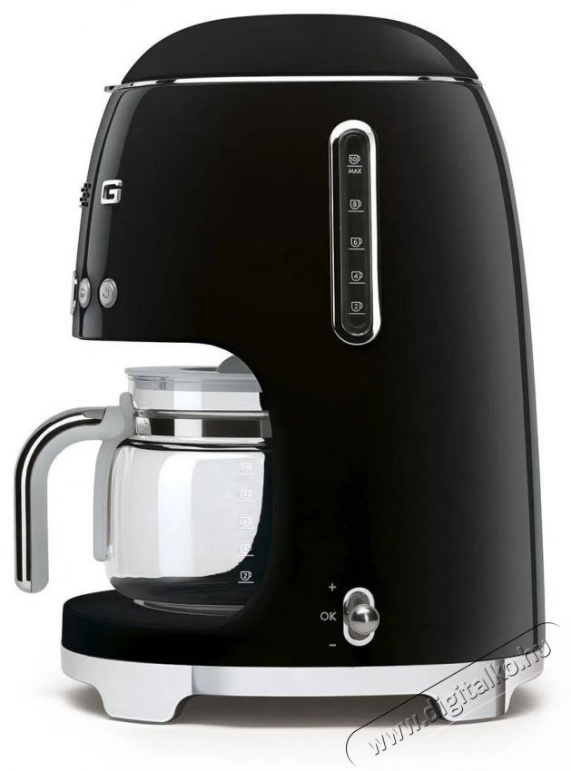 Smeg 50's Retro Style 1,4l 10 cs&eacute;sze, fekete Konyhai term&eacute;kek - K&aacute;v&eacute;főző / k&aacute;v&eacute;&ouml;rlő / kieg&eacute;sz&iacute;tő - Filteres k&aacute;v&eacute;főző - 512864
