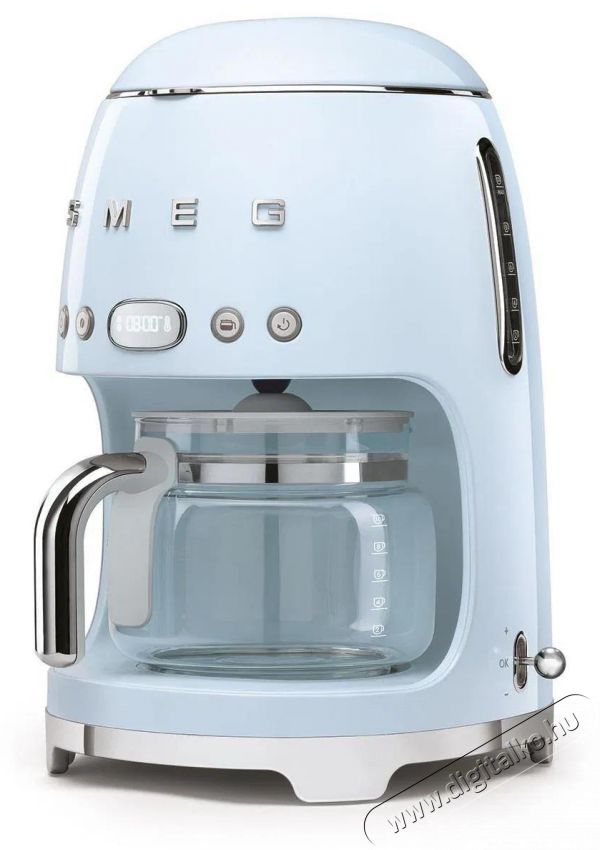 Smeg 50's Retro Style 1,4l 10 cs&eacute;sze, pasztellk&eacute;k Konyhai term&eacute;kek - K&aacute;v&eacute;főző / k&aacute;v&eacute;&ouml;rlő / kieg&eacute;sz&iacute;tő - Filteres k&aacute;v&eacute;főző - 512865