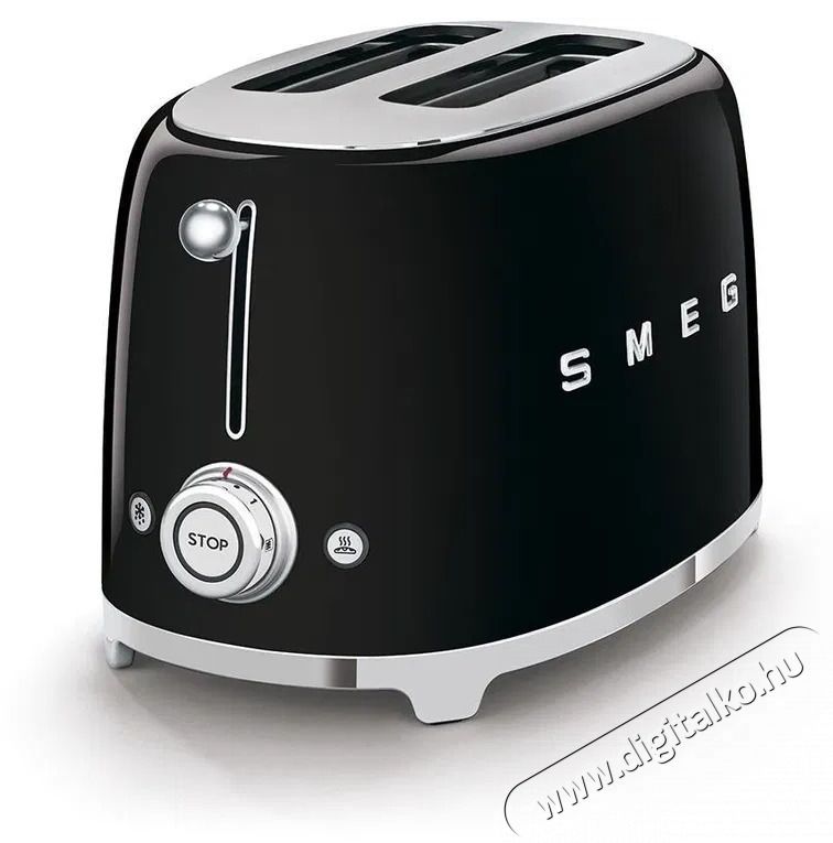 Smeg 50's Retro Style 2x2 fekete 950W Konyhai term&eacute;kek - Konyhai kisg&eacute;p (s&uuml;t&eacute;s / főz&eacute;s / hűt&eacute;s / &eacute;telk&eacute;sz&iacute;t&eacute;s) - Keny&eacute;rpir&iacute;t&oacute; - 520642
