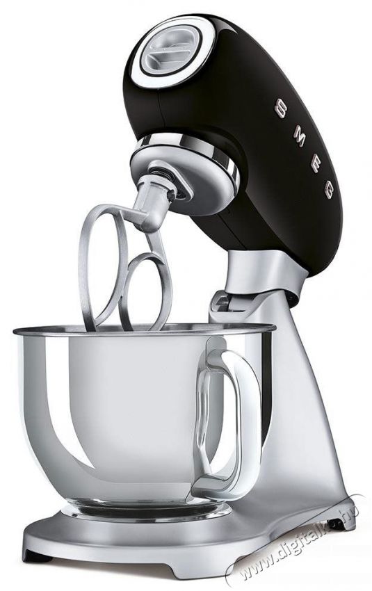 Smeg 50 s Retro Style 4,8 l fekete, rozsdamentes ac&eacute;l talppal Konyhai term&eacute;kek - Konyhai kisg&eacute;p (elők&eacute;sz&iacute;t&eacute;s / feldolgoz&aacute;s) - Konyhai robotg&eacute;p - 530374