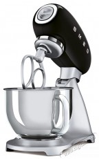 Smeg 50 s Retro Style 4,8 l fekete, rozsdamentes ac&eacute;l talppal Konyhai term&eacute;kek - Konyhai kisg&eacute;p (elők&eacute;sz&iacute;t&eacute;s / feldolgoz&aacute;s) - Konyhai robotg&eacute;p - 530374