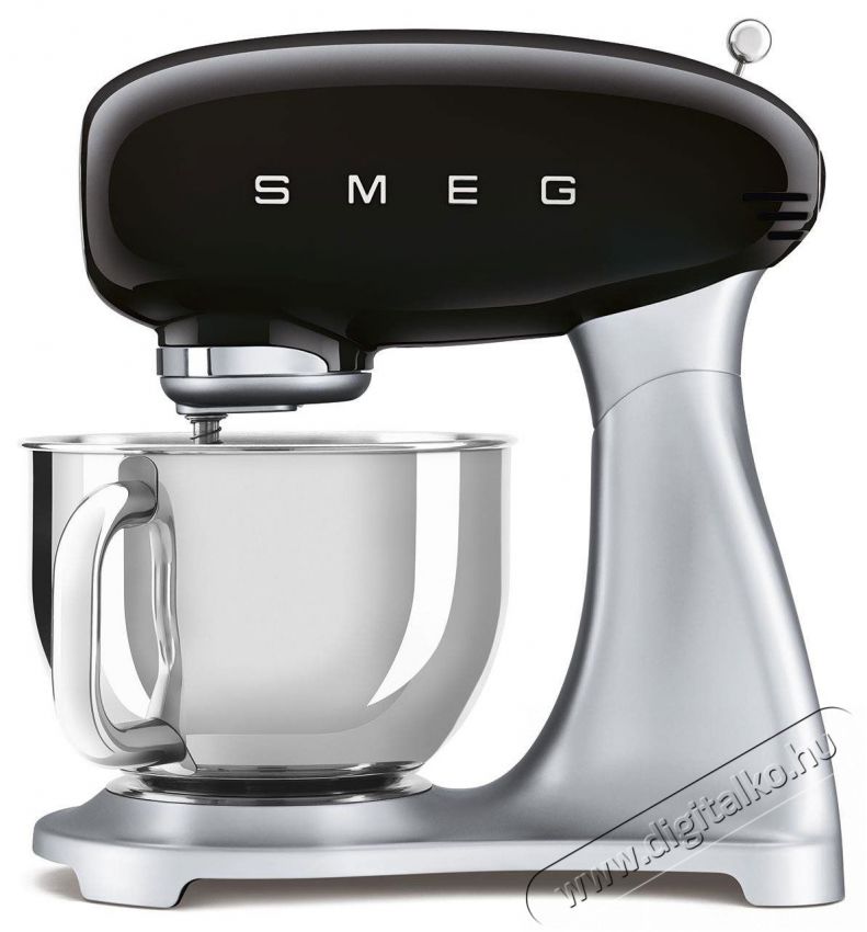 Smeg 50 s Retro Style 4,8 l fekete, rozsdamentes ac&eacute;l talppal Konyhai term&eacute;kek - Konyhai kisg&eacute;p (elők&eacute;sz&iacute;t&eacute;s / feldolgoz&aacute;s) - Konyhai robotg&eacute;p - 530374