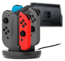 SNAKEBYTE FOUR:CHARGE Nintendo Switch t&ouml;ltő&aacute;llom&aacute;s Iroda &eacute;s sz&aacute;m&iacute;t&aacute;stechnika - J&aacute;t&eacute;k konzol - Kieg&eacute;sz&iacute;tő - 389699