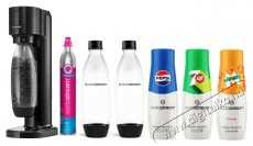 Sodastream GAIA Black STARTER PACK Konyhai termékek - Sodastream szódagép - Sodastream szódagép szett - 526113