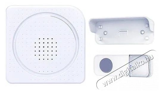 Solight  Vezet&eacute;k n&eacute;lk&uuml;li csengő, elemes, 200 m, feh&eacute;r, Learning Code funkci&oacute; H&aacute;ztart&aacute;s / Otthon / K&uuml;lt&eacute;r - Lak&aacute;sfelszerel&eacute;s - Csengő - 519765