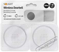 Solight  vezet&eacute;k n&eacute;lk&uuml;li, feh&eacute;r, learning code, 2&times; vevőegys&eacute;ggel (h&aacute;l&oacute;zati aljzatba, elemes) H&aacute;ztart&aacute;s / Otthon / K&uuml;lt&eacute;r - Lak&aacute;sfelszerel&eacute;s - Csengő - 519774