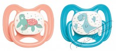 SOLMAZER IRIS teknős vagy dinoszaurusz mintás cumi 6-12 hónapos babáknak, rószaszín vagy kék színű 161011-000 Szépségápolás / Egészség - Baba mama termék - Cumisüveg / cumi / etetés kiegészítő - 501882