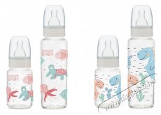 SOLMAZER IRIS teknős vagy dinoszaurusz mintás cumisüveg szett 6-12 hónapos babáknak, 2 cseppes, 2 darabos, 125ml+250ml 111829-804 Szépségápolás / Egészség - Baba mama termék - Cumisüveg / cumi / etetés kiegészítő - 501884