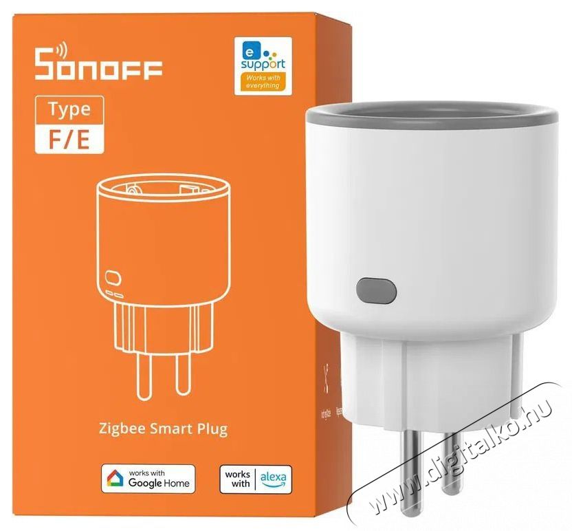 SONOFF iPlug Zigbee Smart Plug S60 Series H&aacute;ztart&aacute;s / Otthon / K&uuml;lt&eacute;r - Okos otthon - Okos konnektor - 520666