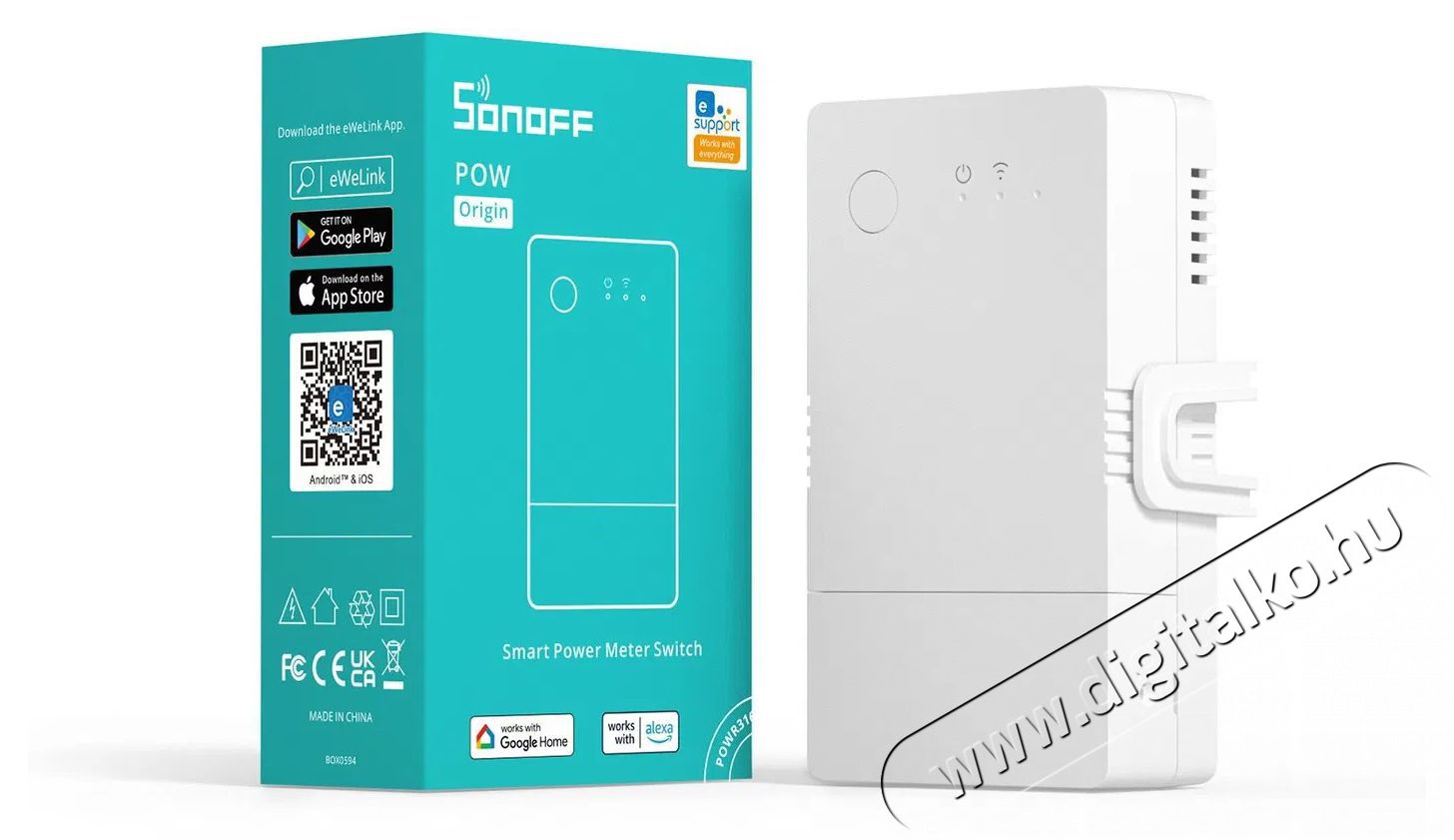 SONOFF POWR316 POW Origin H&aacute;ztart&aacute;s / Otthon / K&uuml;lt&eacute;r - Okos otthon - Kieg&eacute;sz&iacute;tő - 520676